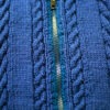 Basic style hand-knitted cardigan